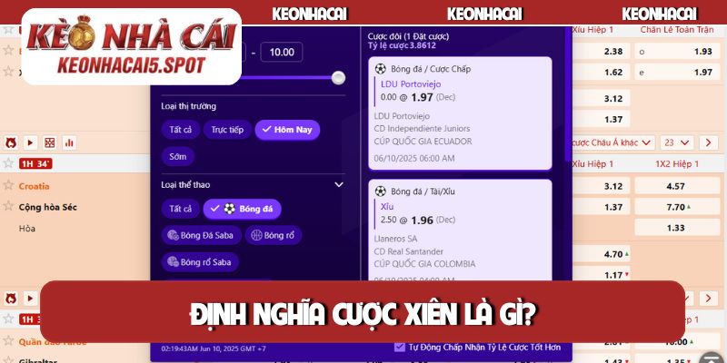 Định nghĩa cược xiên là gì?