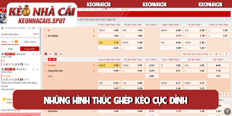 Những hình thức ghép kèo cực đỉnh