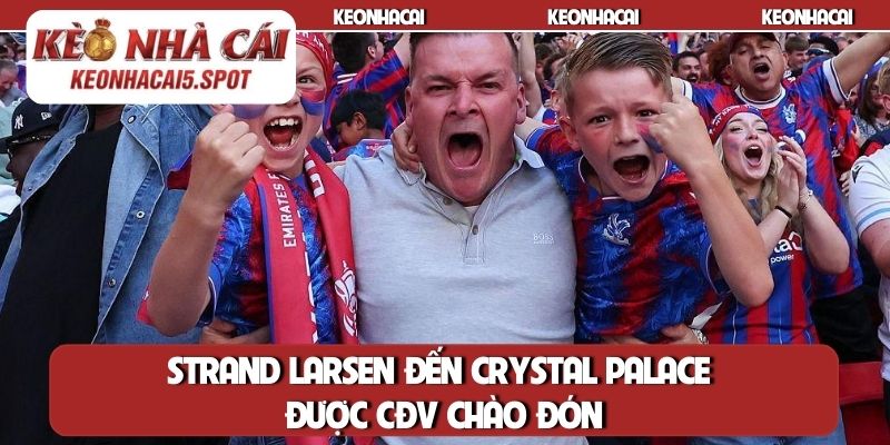 Strand Larsen đến Crystal Palace được CĐV chào đón